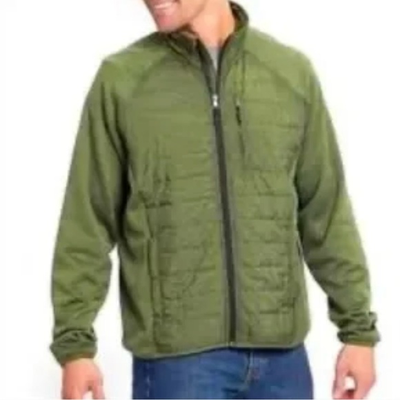 Orvis Other - Orvis Full Zip Jacket Mixed Media Olive Green Quilted Lightweight Mens‎ Size XXL